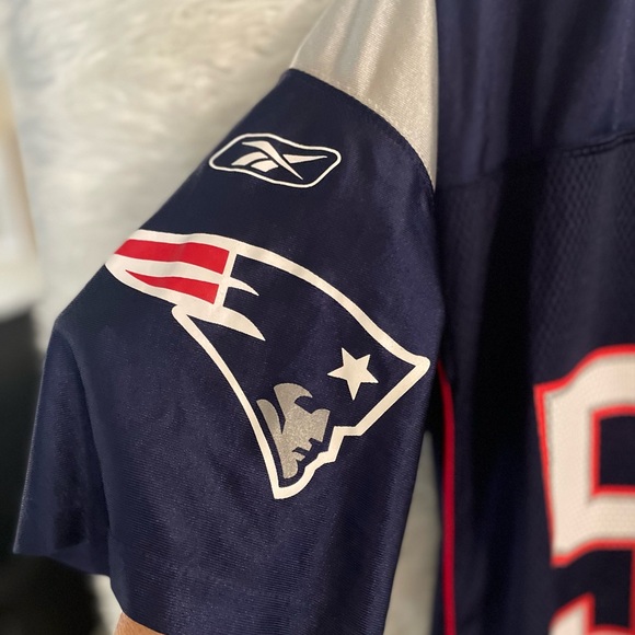 New England Patriots Teddy Bruschi #54 VINTAGE Reebok Men’s Football Jersey-L - Picture 5 of 16